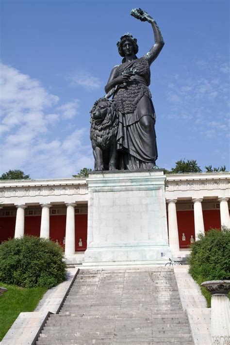 Historic Bavaria Statue In Munich Stock Photo Image Of Theresienwiese