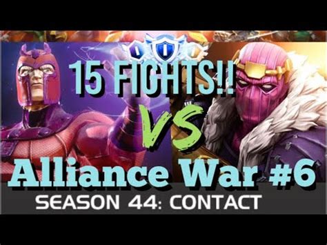 MCOC Alliance War Season 44 War 6 15 FIGHTS Magneto Vs