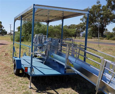 Basic Sheep Handler Trailer Portable Towing Peak Hill Industries