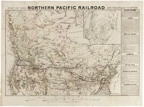 Map Of The Northern Pacific Railroad And Tributary Country | NATIONAL ...