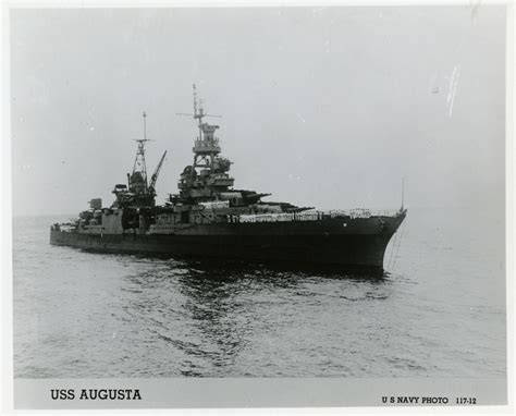 USS Augusta in the Pacific Ocean | The Digital Collections of the ...