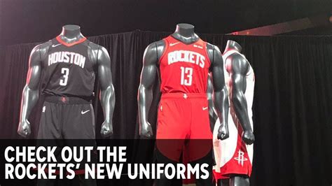 Houston Rockets Unveil New Uniforms Youtube