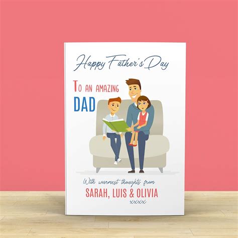 Personalised Fathers Day Card Uk Stationery And Office Supplies