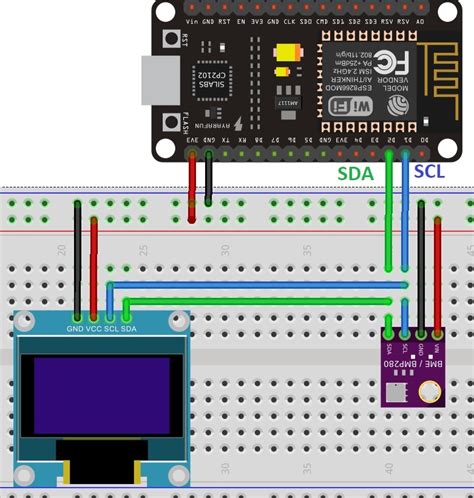 Bme280 With Esp8266 Nodemcu Display Values On Oled Arduino Ide