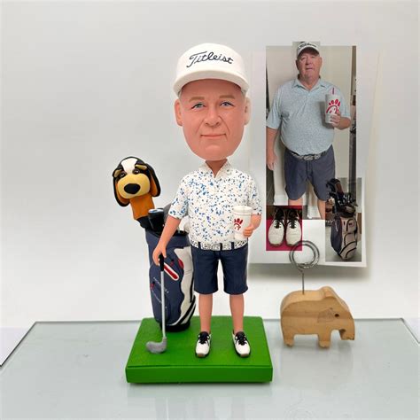 Custom Golf Bobbleheads Personalized Golfer Figurines Custom Golf Equipment Bobbleheads