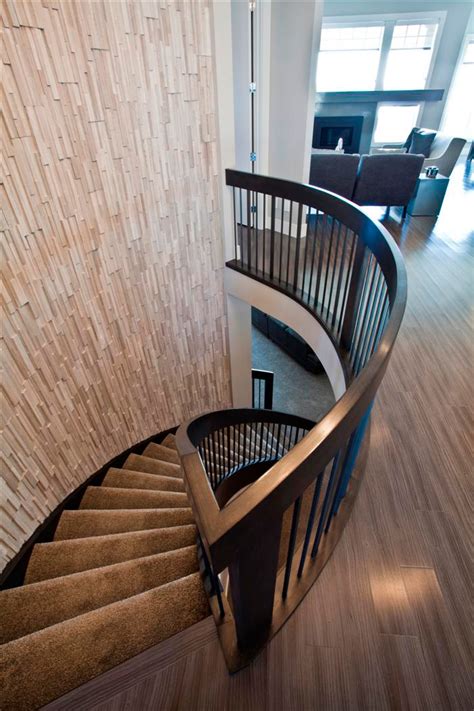 Curved Staircase Wood And Metal Designs Artistic Stairs Canada