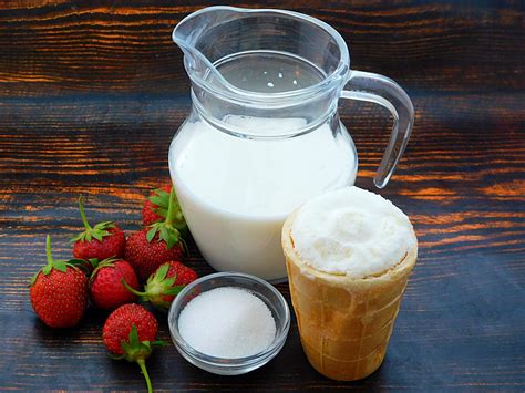 Strawberry milkshake with ice cream recipe with photo