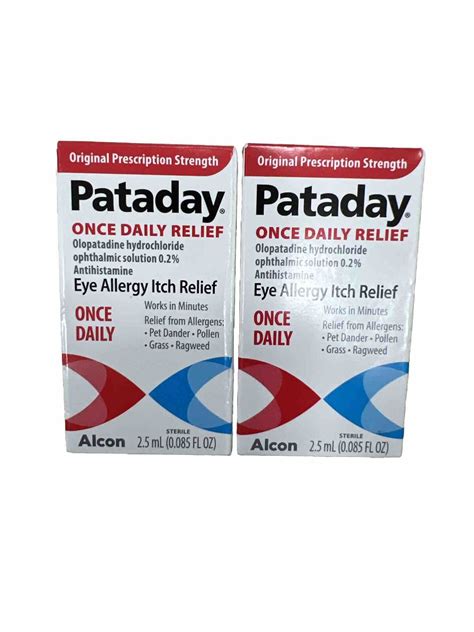 Lot Of Alcon Pataday Eye Allergy Itch Relief Once Daily Oz Each