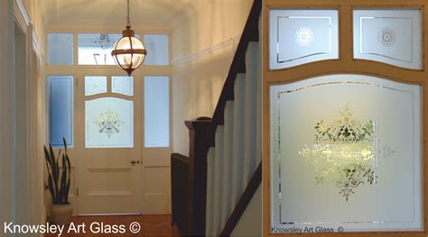 Etched Decorative Large Glass Panels