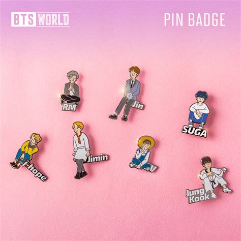 Bts Bts World Pin Badge