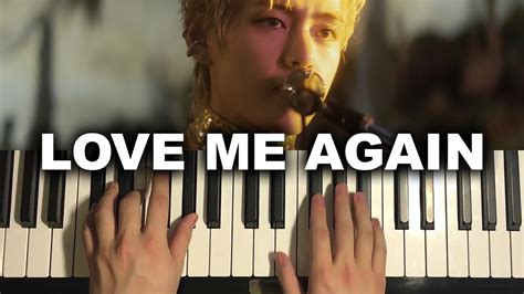 Bts V Love Me Again Piano Tutorial Lesson Youtube