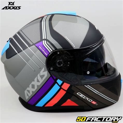 Axxis Gecko modular helmet Epic black matt blue â Motorcycle Gear