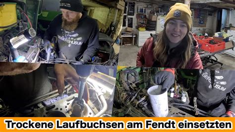 FarmVLOG 732 Trockene Laufbuchsen Am Fendt Farmer Einsetzen YouTube