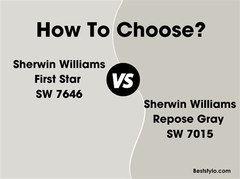 Sherwin Williams First Star Vs Repose Gray What’s The Difference