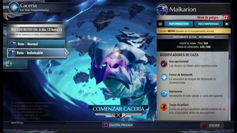 Nuevo Reto Indomable Malkarion Dauntless Gameplay Youtube