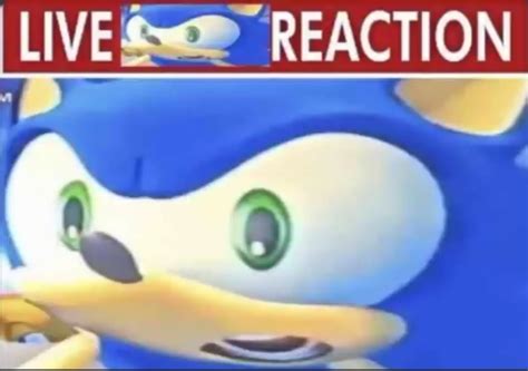 Live Sonic Reaction Blank Template Imgflip