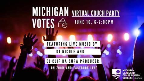 Michigan LCV Voter Registration Couch Party - Michigan League of