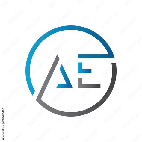 Initial AE Letter Logo Design Vector Template Creative Letter AE Logo