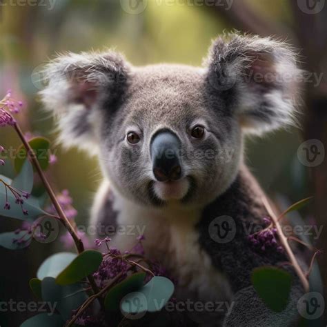 A koala with a pink tongue Generated 23806377 Stock Photo at Vecteezy