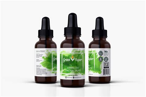 Extra Strength Tincture Drops 5000mg Cbd Green Vapor Usa