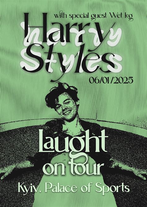 Poster Design Harry Styles Laught On Tour Behance