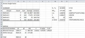 Pairwise Comparison Test Excel Real Statistics Using Excel