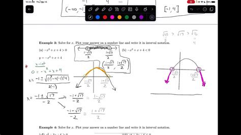 16 Inequalities Quadratic Inequalities Precalculus Youtube