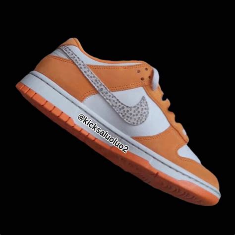 Nike Dunk Low Safari Swoosh Kumquat DR0156 800 Release Date SBD