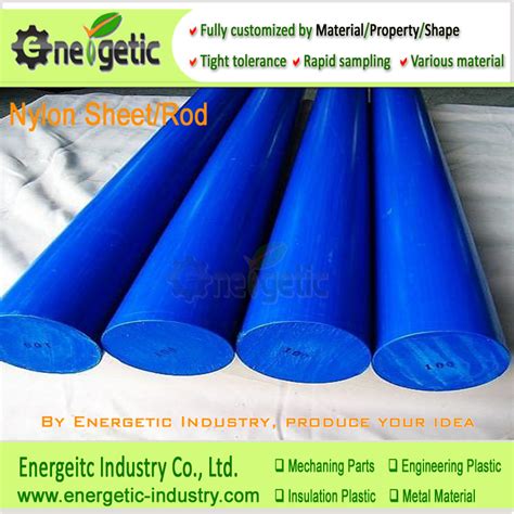 Blue Polyamide Nylon Rod For Plastic Bearings Nylon Bar Nylon Blocks