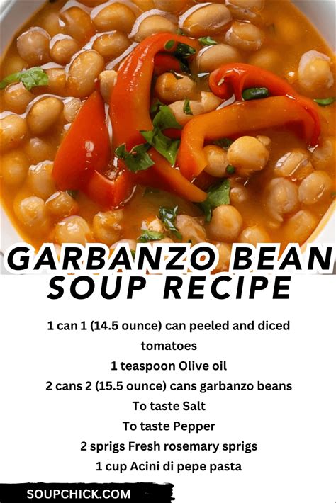 Garbanzo Bean Soup Recipe - Soul-Nourishing Goodness - Soup Chick