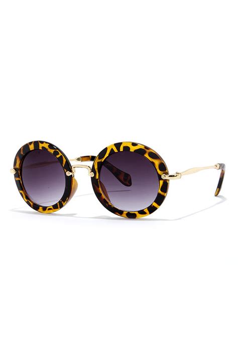 Tortoise Sunglasses Gold Sunglasses Round Sunglasses 14 00