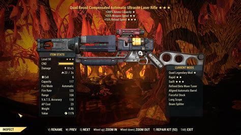 Buy Quad Ultracite Laser Rifle 2 In Fallout 76 Items Offer 2430638689