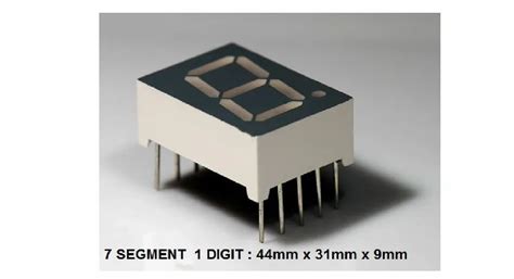 Rectangle 10 Mm 1 Digit Bold Seven Segment Led Display At Rs 10piece