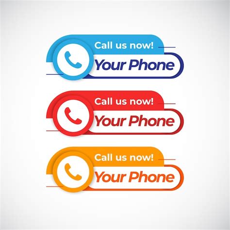 Premium Vector Call Us Now Button Design Template