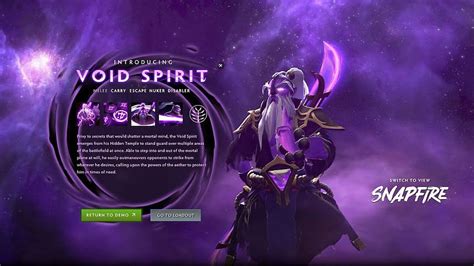 Void Spirit Dota New Hero Dota New Hero Dota Spirit Hd