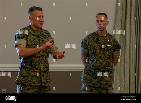 U S Marine Corps Col Stephen J Acosta The Assistant Wing Commander For 2nd Marine Aircraft