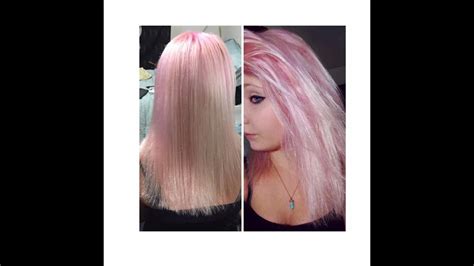 How To Get Pastel Pink Hair Tutorial Youtube