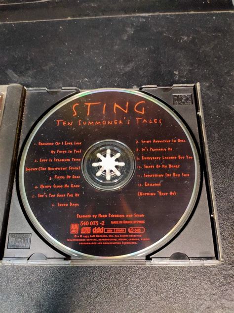 CD Sting Ten Summoner's Tales, Hobbies & Toys, Music & Media, CDs ...