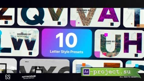 Videohive Letters Typography Vol 01 44856483 Project For After