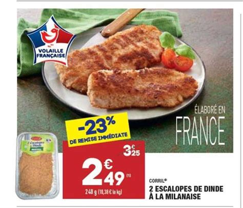 Offre Escalopes De Dinde La Milanaise Corril Chez Aldi