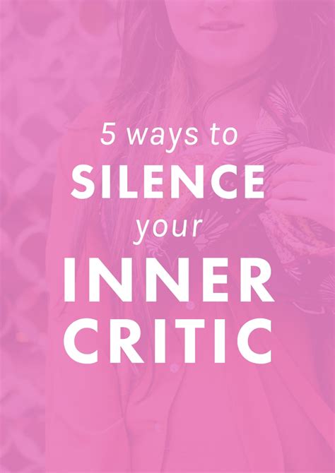 Ways To Silence Your Inner Critic Boost Self Confidence