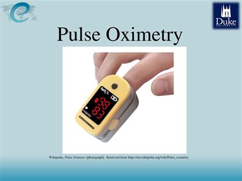 Pulse Oximetry Wikipedia Pulse Oximeter Photograph Retrieved Ppt