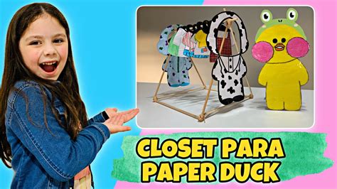 Como Fazer Closet Para As Roupas Da Paper Duck Pato De Papel Famoso