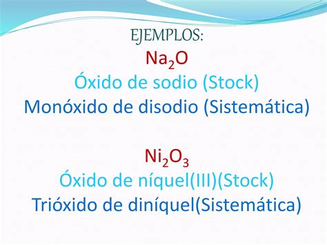 Nomenclaturas Compuestos Binarios Oxigenados Y Oxidos PPT