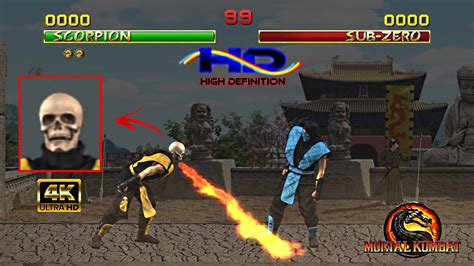 Mortal Kombat 1 Hd 4k Remake Gamemaker Prototype Mkgm Enfour V116 Mkhd Mugen Youtube