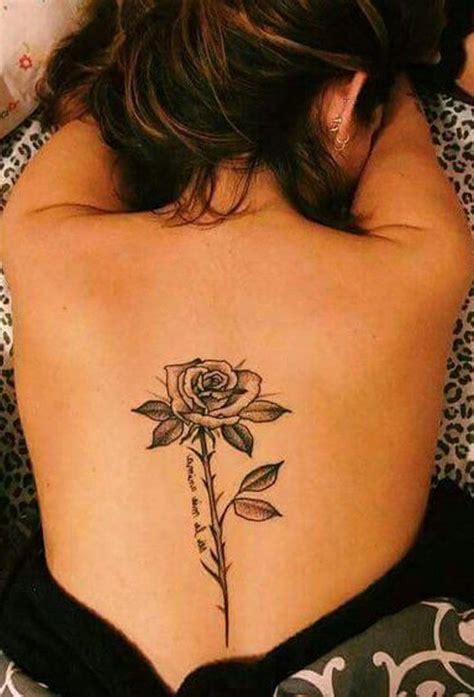 Rose Spine Tattoo