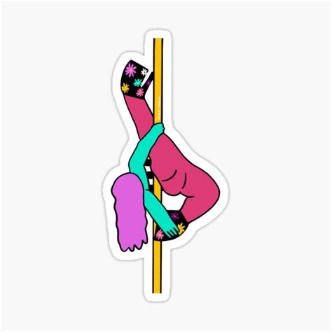 Allegra Pole Dance Babe Sticker For Sale By Aliceladkin Redbubble