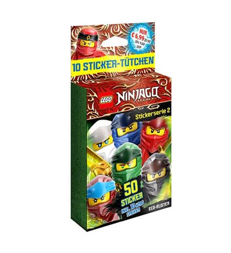 LEGO Ninjago Legacy Serie 2 Stickers Blister De 10 Pochettes