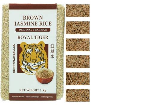 RyŻ JaŚminowy PeŁnoziarnisty Tajlandia Brown Rice Kuchnia Świata Royal Tiger 1kg Royal Tiger