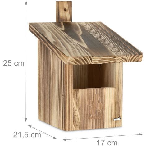 Relaxdays Nesting Box Half Cavity Breeder Entrance Hole Hxd X Mm